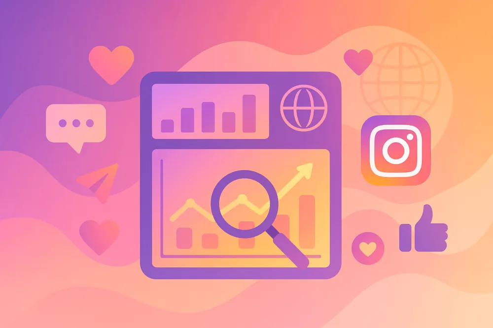 Instagram analytics illustration