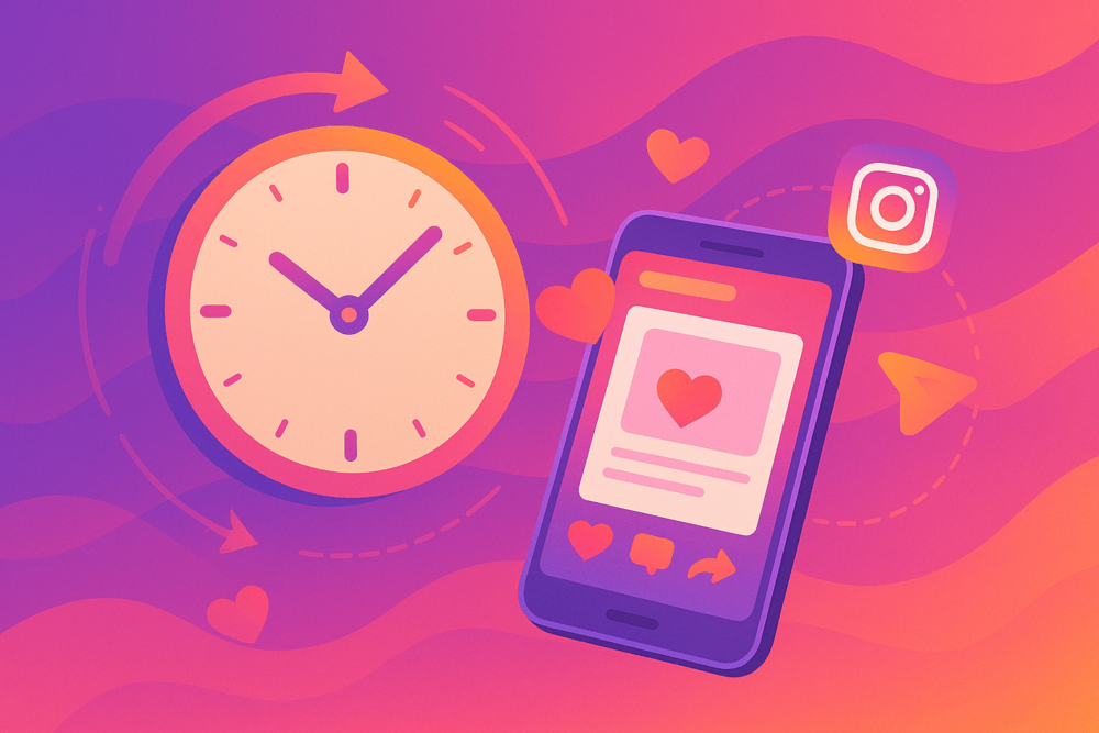 Instagram timing and engagement illustration