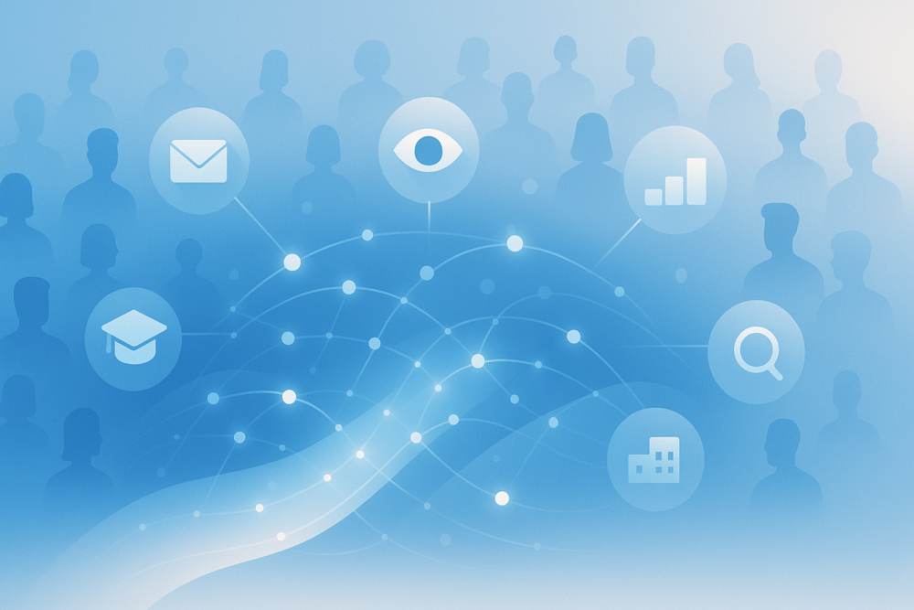 Graphic showing LinkedIn Premium features like InMail, profile views, and analytics.