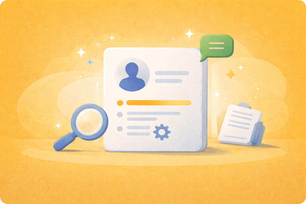 Illustration showing a LinkedIn profile receiving increased attention and engagement after a promotion update