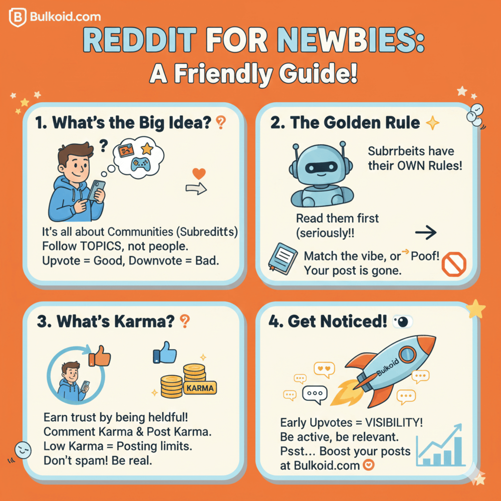 How to Use Reddit Infographic