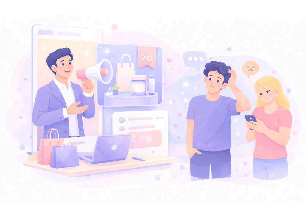 Overly promotional Instagram Threads posts.