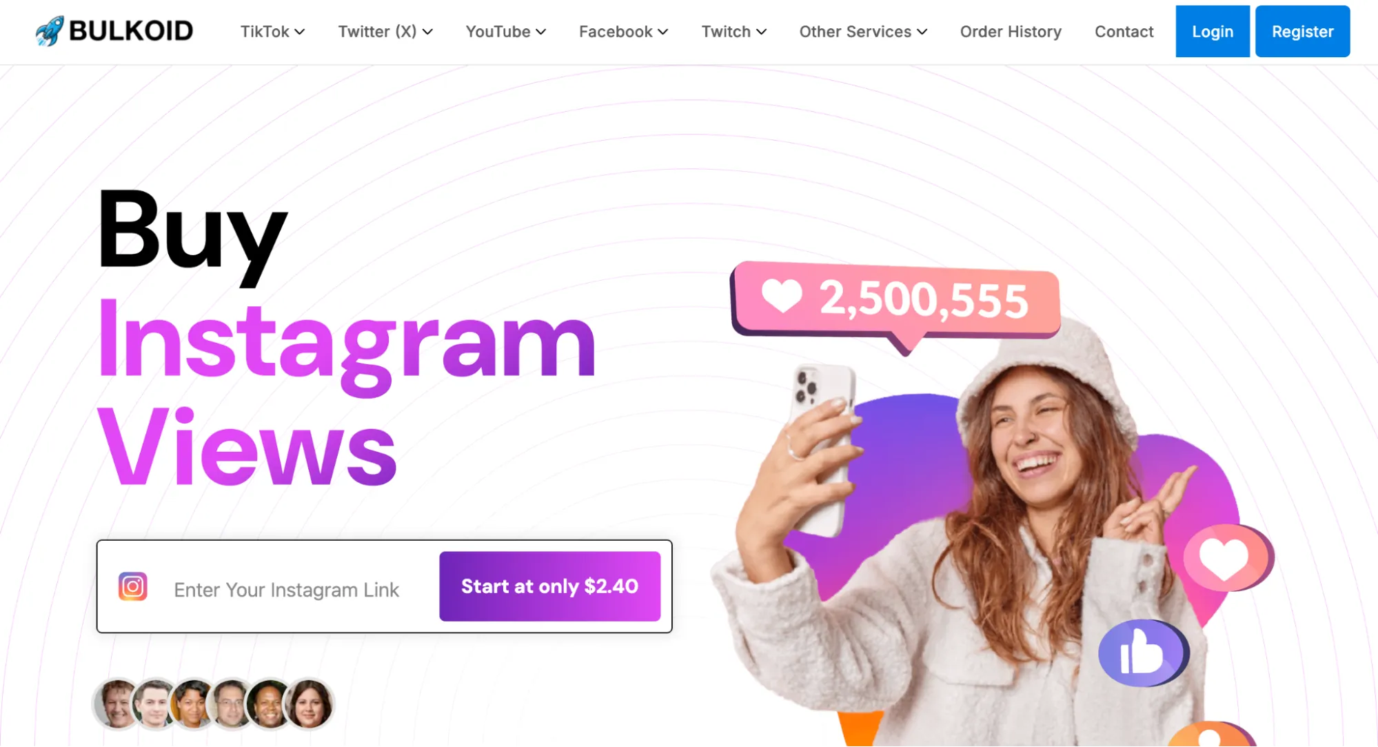 Bulkoid Instagram Views Service