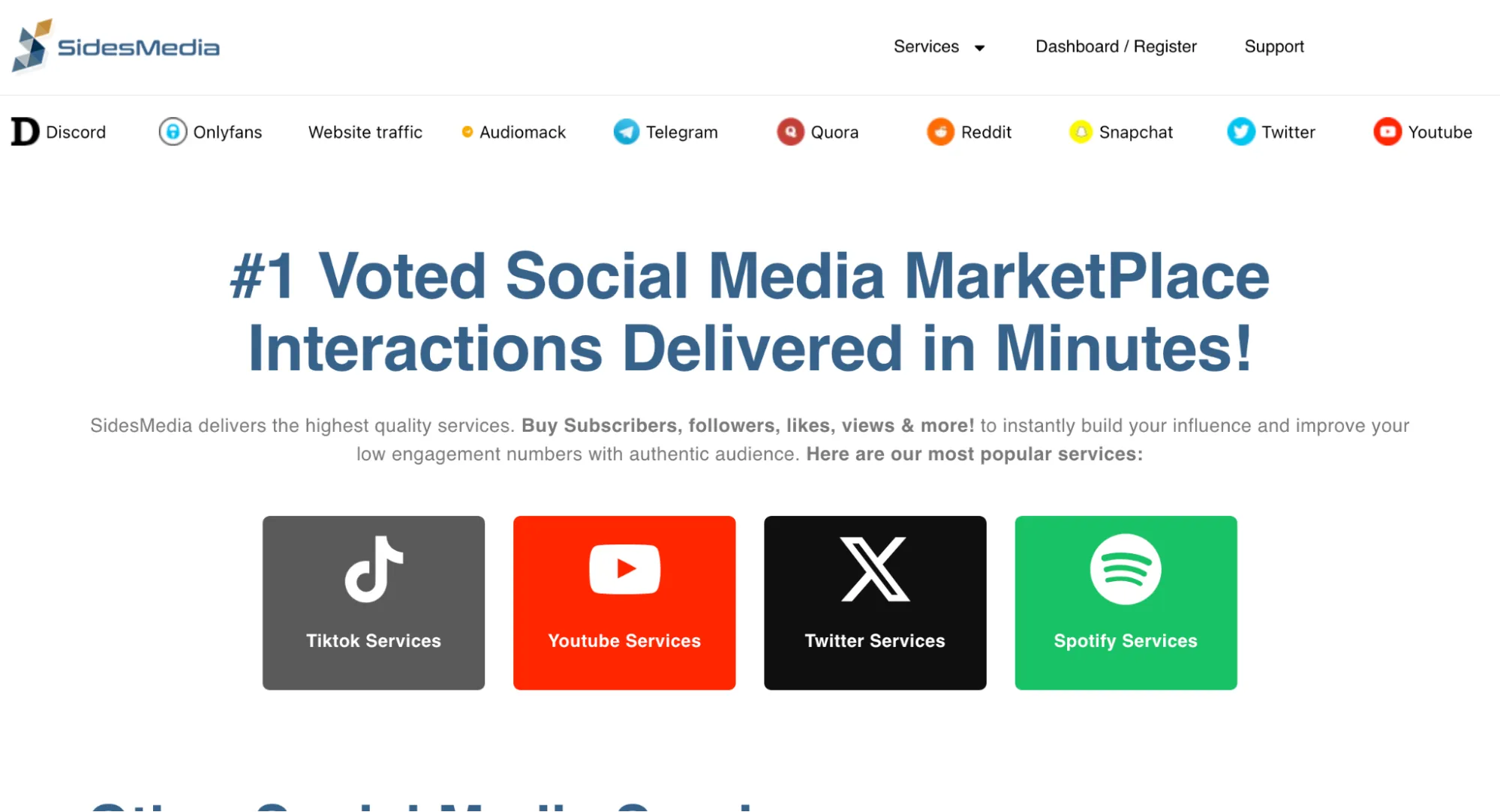 SidesMedia TikTok Followers