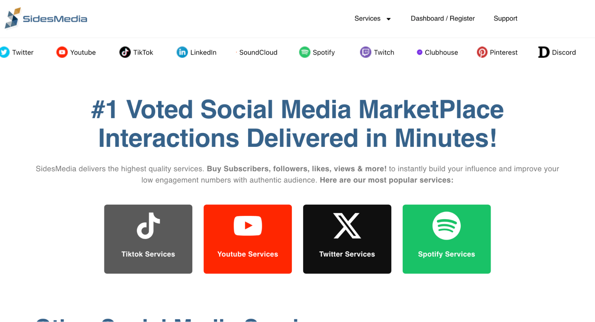 SidesMedia TikTok Views