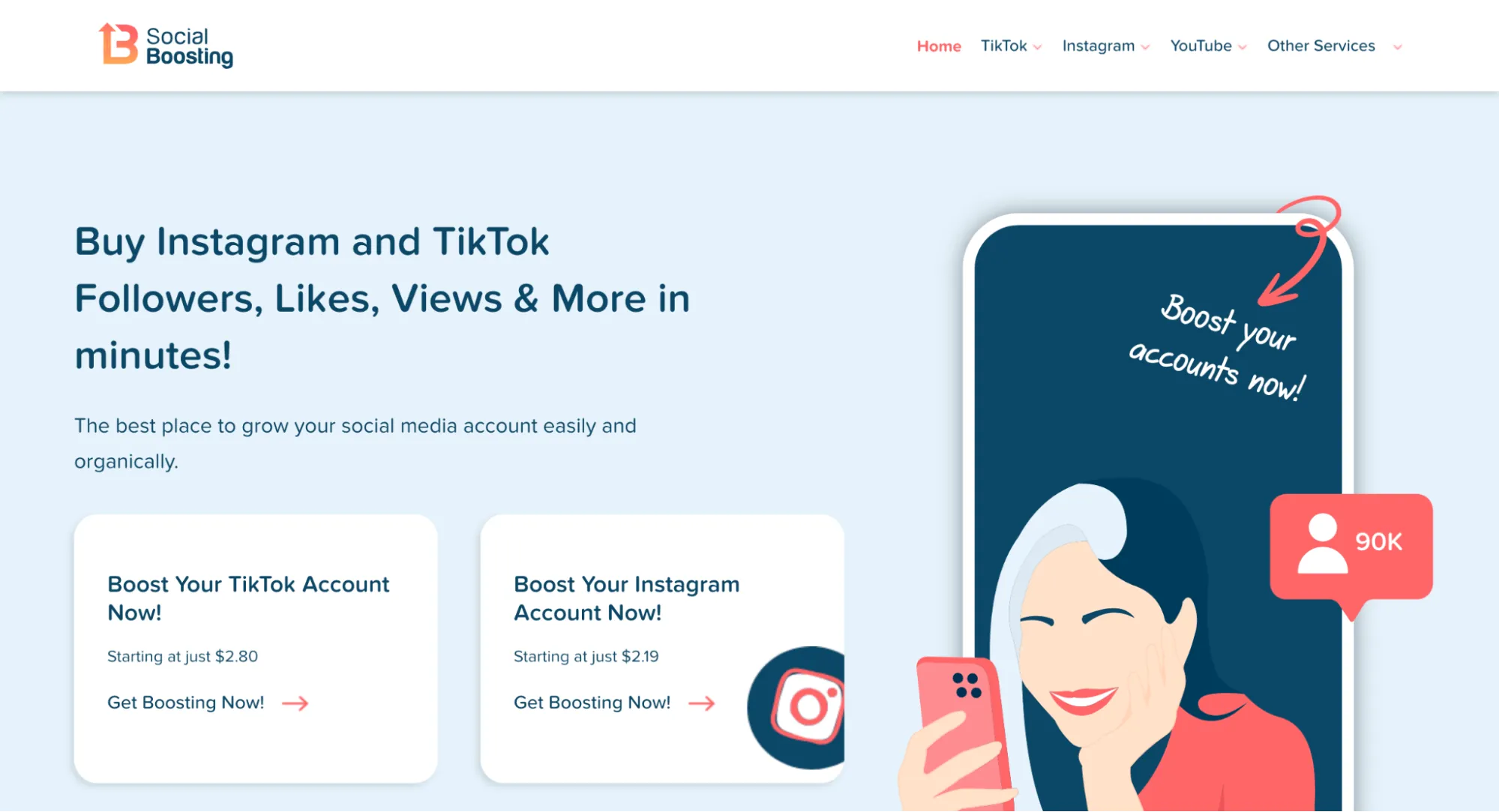 SocialBoosting TikTok Views