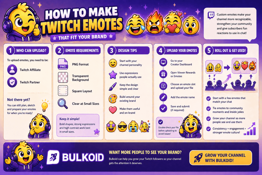 How to Make Twitch Emotes Bulkoid Infographic